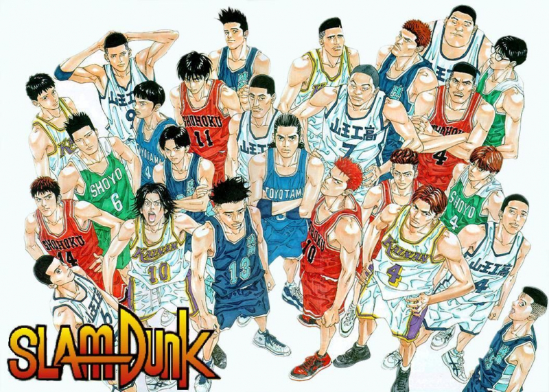 Các thành viên trong đội bóng rổ trường Shohoku