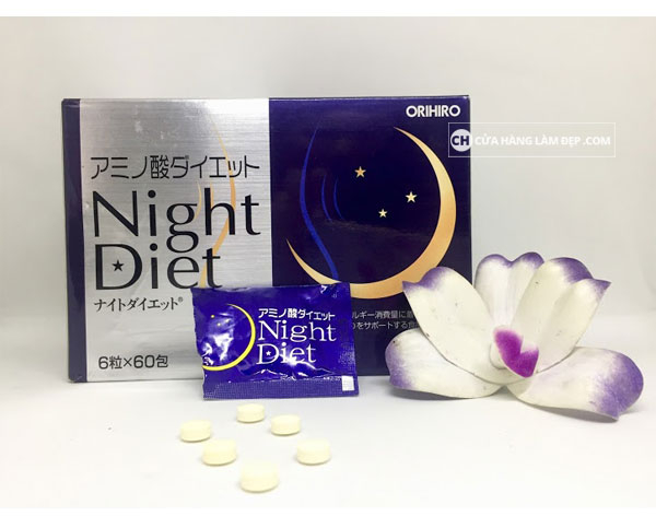 Viên uống giảm cân Night Diet Orihiro Hộp 60 Viên Nhật Bản