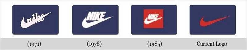 Logo của Nike qua các thời kì